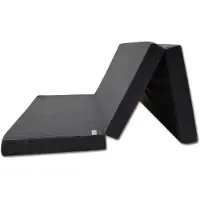 Odol-Plusz Opvouwbaar Logeermatras 180 x 65 x 7 cm – Schuim Matras, Compact, Draagbaar Reisbed voor Gasten, Camping en Thuisgebruik, grijs