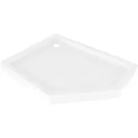 Mexen Flow+ kwartronde douchebak links 100 x 80 , witte glans - 46P108010LH