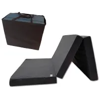 Odol-Plusz Opvouwbaar Logeermatras 80 x 200 x 10 cm – Schuim Matras met Afneembare Hoes, Compact en Draagbaar, Perfect voor Gasten, Camping en Thuisgebruik, grijs