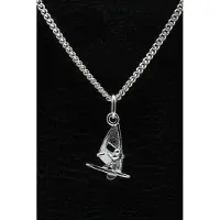 MOOYE ® - Collectie Zilveren Surfer ketting hanger - mini