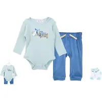 VBM babykleding - 3-delige set - rompertje-broekje en kousjes - 3-6 maand
