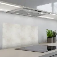 KitchenYeah Spatscherm 80x40 cm - Zelfklevende achterwand Grijs - Marmer print - Aders - Keuken muurbeschermer - Spatwand fornuis