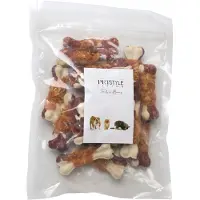 PETSTYLE LIVING Geperste Botten met Kip Meerkleurig 7.5cm - Hondensnacks - 20 Stuks