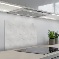 KitchenYeah Spatscherm 70x50 cm - Zelfklevende achterwand Grijs - Beton print - Neutraal - Keuken muurbeschermer - Spatwand fornuis