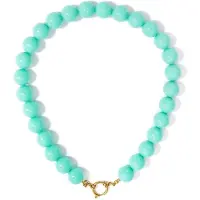 Yehwang Ketting met grote kralen en frontsluiting-15mm