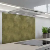 KitchenYeah Spatscherm 80x55 cm - Zelfklevende achterwand Textuur - Abstract - Groen - Keuken muurbeschermer - Spatwand fornuis