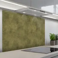 KitchenYeah Spatscherm 120x80 cm - Zelfklevende achterwand Textuur - Abstract - Groen - Keuken muurbeschermer - Spatwand fornuis
