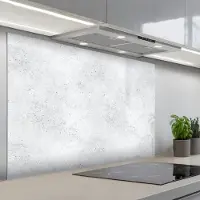 KitchenYeah Spatscherm 120x80 cm - Zelfklevende achterwand Lichtgrijs - Betonstructuur - Subtiel - Keuken muurbeschermer - Spatwand fornuis