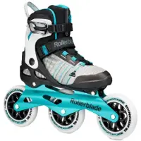 Rollerblade Macroblade 110 3wd Dames Inline Skate (zwart / Aqua) 260 / 40,5 Zwart / Aquamarine
