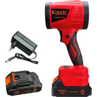 Kibani Power Blower - Accu Bladblazer - Mini Bladblazer - Blower - 33.000 RPM - 21V - 2000 mAh Accu - Draadloos - Compact - Lichtgewicht - Turbo Fan - Auto Drogen - Stofblazer