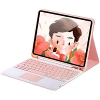 EtuiTab - Toetsenbord Case met Touchpad - iPad 10.2 7/8/9 Gen - Roze - Eco-leer