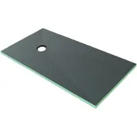 AICA douchebak XPS-isolatieplaat 180x90cm zijn ideaal voor vochtige ruimtes zoals een badkamer, H: 40mm,met douchegoot rooster en afvoer