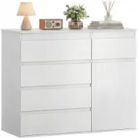 HOMCOM Dressoir - Spaanplaat, MDF - 100 x 40 x 80 cm - Wit