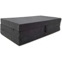 Odol-Plusz Opvouwbaar logeermatras 200 x 80 x 10 cm – comfortabel reismatras voor gasten – inklapbaar, grijs