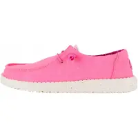 HEY DUDE Wendy Stretch Canvas - Mokassins - Neon Pink - Elastaan Veters