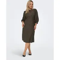ONLY Carmakoma Carfannil Midi-jurk Dames Grijs 46