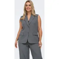 ONLY Carmakoma Carvictoria Stijlvol Gilet Dames Grijs 48