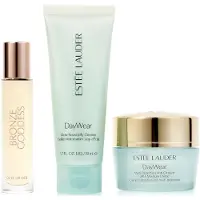 Estée Lauder DayWear - Multi-Protection 24h Moisture Creme SPF15 30ml + Glow Boost Jelly Cleanser 50ml + Bronze Goddess Eau Fraiche Travel Spray 10ml