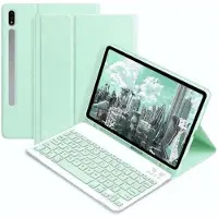 EtuiTab Series - Tablethoes met Draadloos Toetsenbord - Geschikt voor Samsung Galaxy Tab S9 FE - Groen