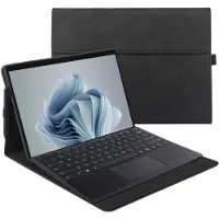 EtuiTab Microsoft Surface Pro - Tablethoes - Zwart - 13 inch - Compatibel met Toetsenbord