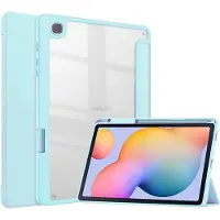 EtuiTab Clear Smart Pencil - Tablethoes - Samsung Galaxy Tab S6 Lite - Blauw - Eco-leder en TPU