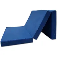 Odol-Plusz Opvouwbaar logeermatras 200 x 80 x 10 cm – comfortabel reismatras voor gasten – inklapbaar, blauw