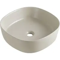 Boss & Wessing Waskom bws lava rond 44x44x13,5 cm keramiek beige