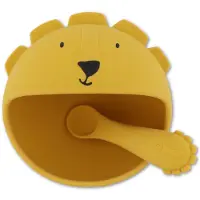 Trixie | Eerste Babymaaltijdset – Mr. Lion – Siliconen – Zuignap – 4m+