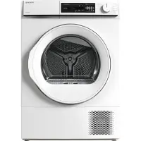 Sharp KDNA8S6WCBE - warmtepomp droger - energie label C - 15 programma's - LED trommelverlichting - links en rechts draaiend - wit