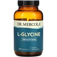 Dr. Mercola , L-Glycine, 1,000 mg, 180 Capsules (500 mg per Capsule)