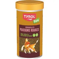 Tyrol Visvoer - TIROL - Insectenpellets voor goudvissen - 250 ml - 4 insecten, geen kleurstoffen, geen granen