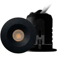Lyora Led inbouwspot | Rond | 2700K | Zwart | Ø 28mm | IP67 | Dimbaar | 3W
