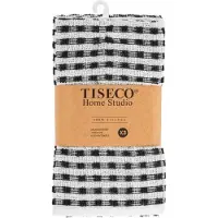Tiseco Keukendoek Home Studio Oman Black (Set van 3) - 50 x 70 cm