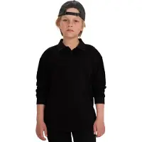 4F T-shirt Jongens longsleeve Zwart - Maat 140cm