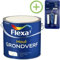 Flexa - Grondverf - Wit - 2,5 L + Gratis Lakset 4-Delig