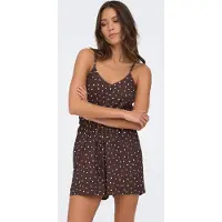 ONLY Jumpsuit 'ONLMolly' bruin / wit