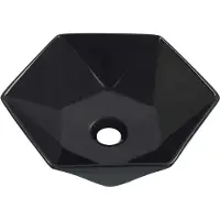 Syfax Wastafel 41x36,5x12 cm keramiek zwart