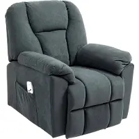 HOMCOM -Relaxsessel-Polyester-97L x 88B x 101H cm-Dunkelgrau