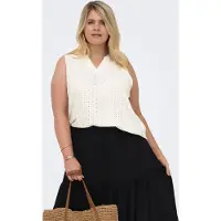 ONLY Carsandra Top Dames Wit M-46/48