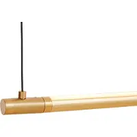Loom Design Hanglampe , Straw 200, dimbare, Goud / Messing, Eetkamer, Aluminium, Modern