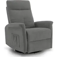 MCombo Relaxfauteuil Handmatig Verstelbaar - 270° Draai-/Kantelfunctie - Grijs