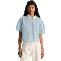 Marc O'Polo Boxy fit blouse van puur katoen