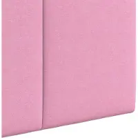 vidaXL Hangend hoofdbord Roze Stof