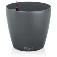 Lechuza CLASSICO Color ECO 28 - Plantenbak - met bewateringssysteem - ALL-IN-ONE set met -PON - 100% gerecycled materiaal - grijs