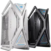 Asus GR701 ROG Hyperion White Midi-tower Gaming-behuizing Wit 4 voorgeïnstalleerde ventilators, Geïntegreerde verlichting, Stoffilter