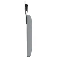 vidaXL Hangend hoofdbord Lichtgrijs Stof