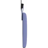 vidaXL Hangend hoofdbord Jeans Blauw Stof