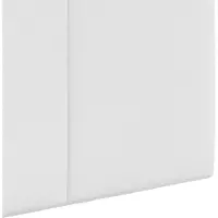 vidaXL Hangend hoofdbord Met LED-verlichting Wit Stof
