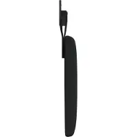 vidaXL Hangend hoofdbord Zwart Stof