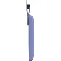 vidaXL Hangend hoofdbord Jeans Blauw Stof